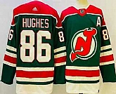 Men's New Jersey Devils #86 Jack Hughes Green 2021 Reverse Retro Authentic Jersey,baseball caps,new era cap wholesale,wholesale hats